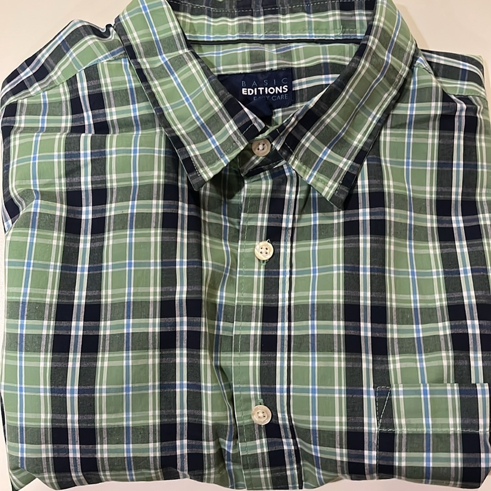 Basic Editions plaid shirt size XL